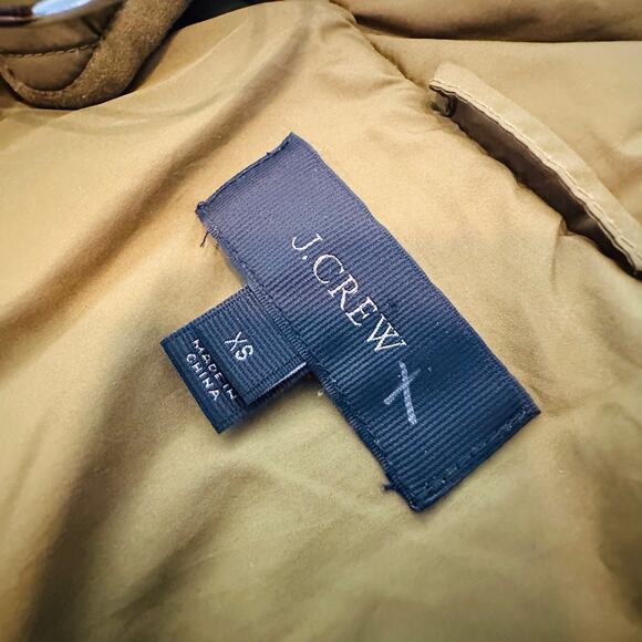 J.CREW Excursion‎ Olive Green Quilted Down Vest Womans Size XS - Picture 5 of 10